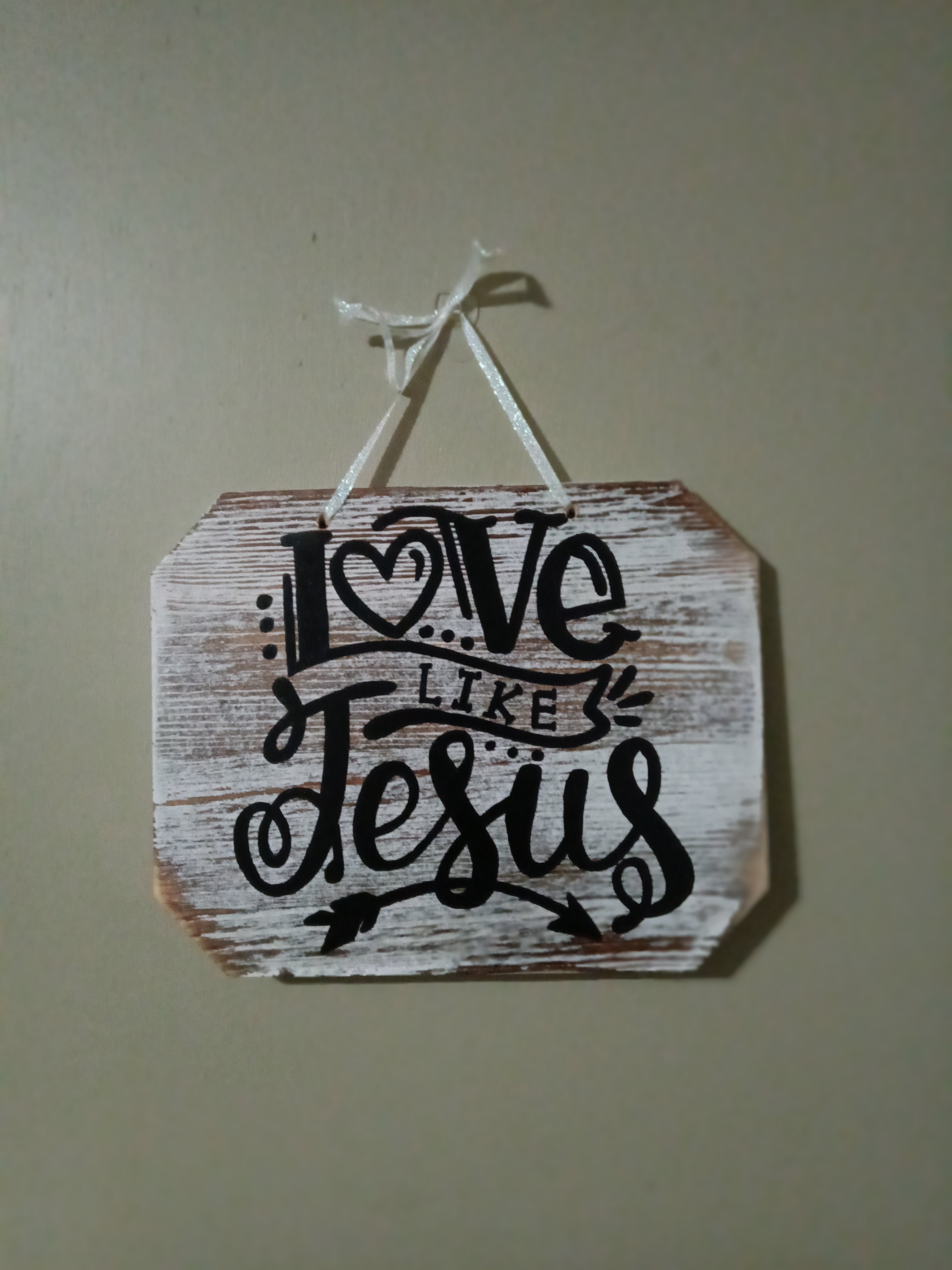 Love Like Jesus Wooden Wall Sign