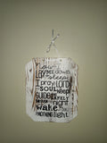 Wooden Prayer Wall Sign with Inspirational Nighttime Prayer