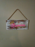Rustic Princess Wall Plaque with Rope Hanger