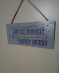 Funny Wall Plaque Sign with Bold Quote