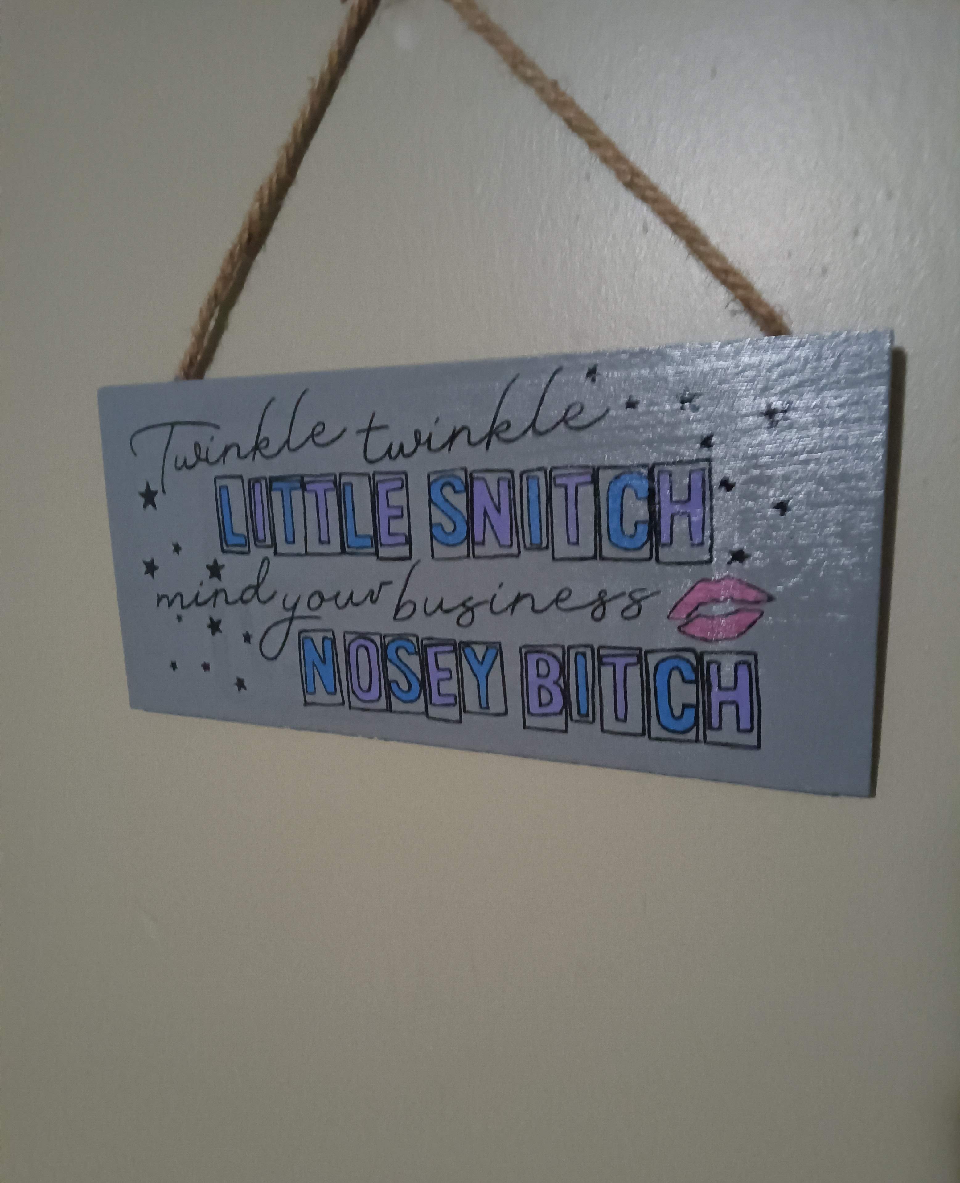 Funny Wall Plaque Sign with Bold Quote
