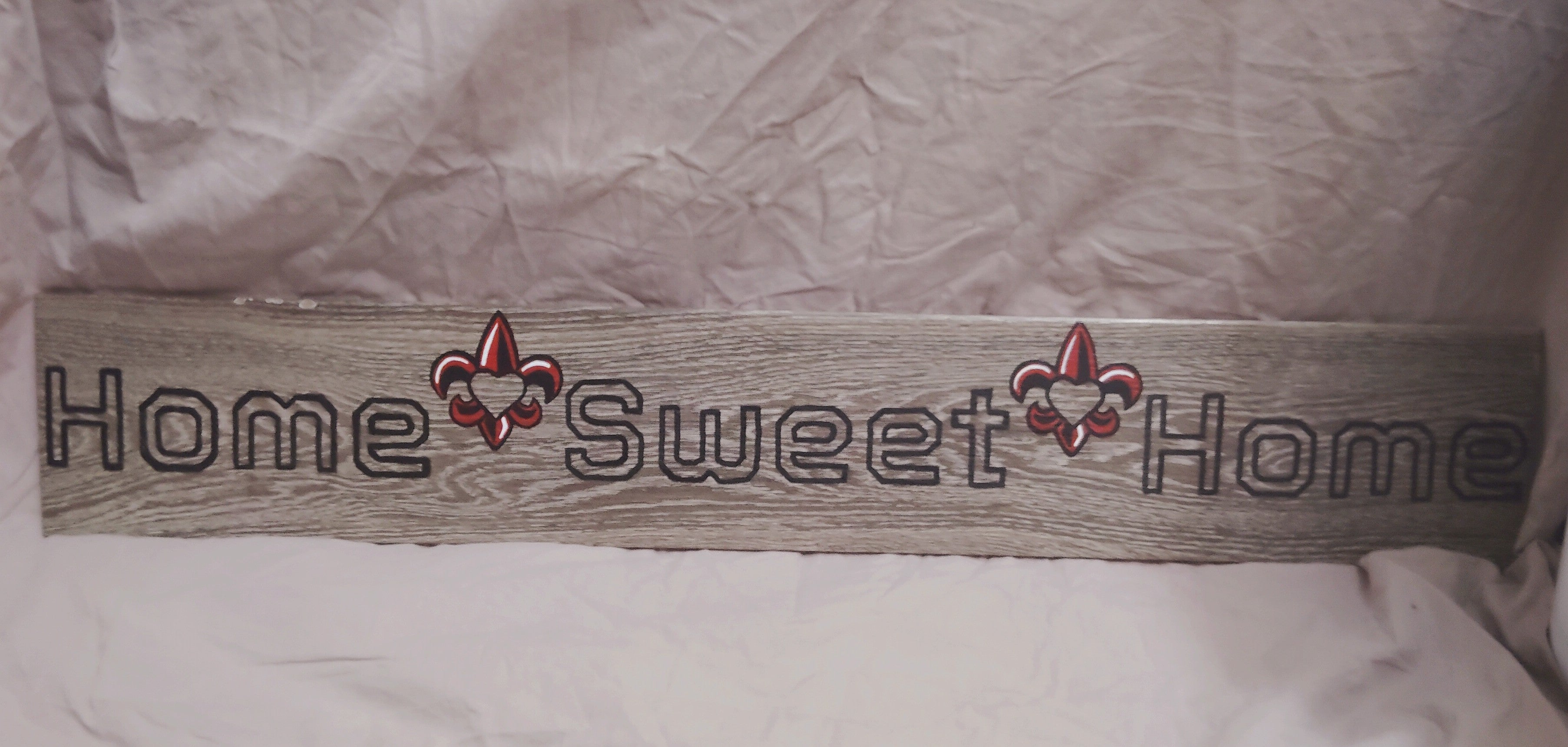 Home Sweet Home 3ft Tile Sign – Tourney Font, Decorative Wall Accent