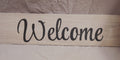 2ft Tile Welcome Sign with Style Script Font