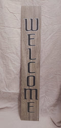 3ft Tile with Federant Font Vertical Welcome Sign