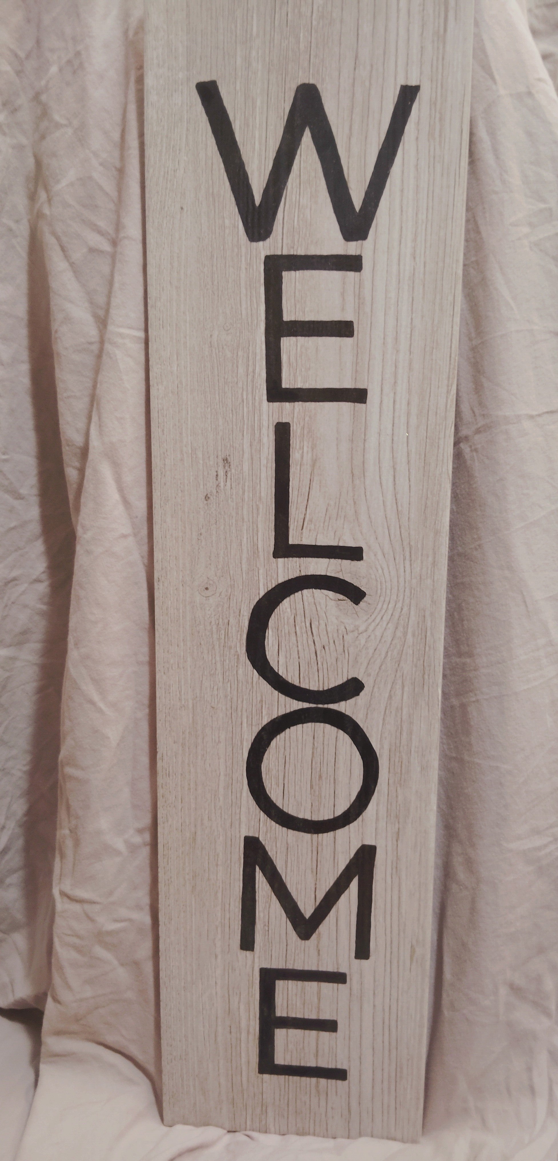 2ft Tile with Welcome Text in Montserrat Font