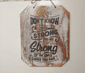 Rustic Farmhouse Motivational Wall Sign – Sturdy Wood Decor Piece