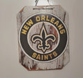New Orleans Saints Rustic Wood Sign Wall Decor