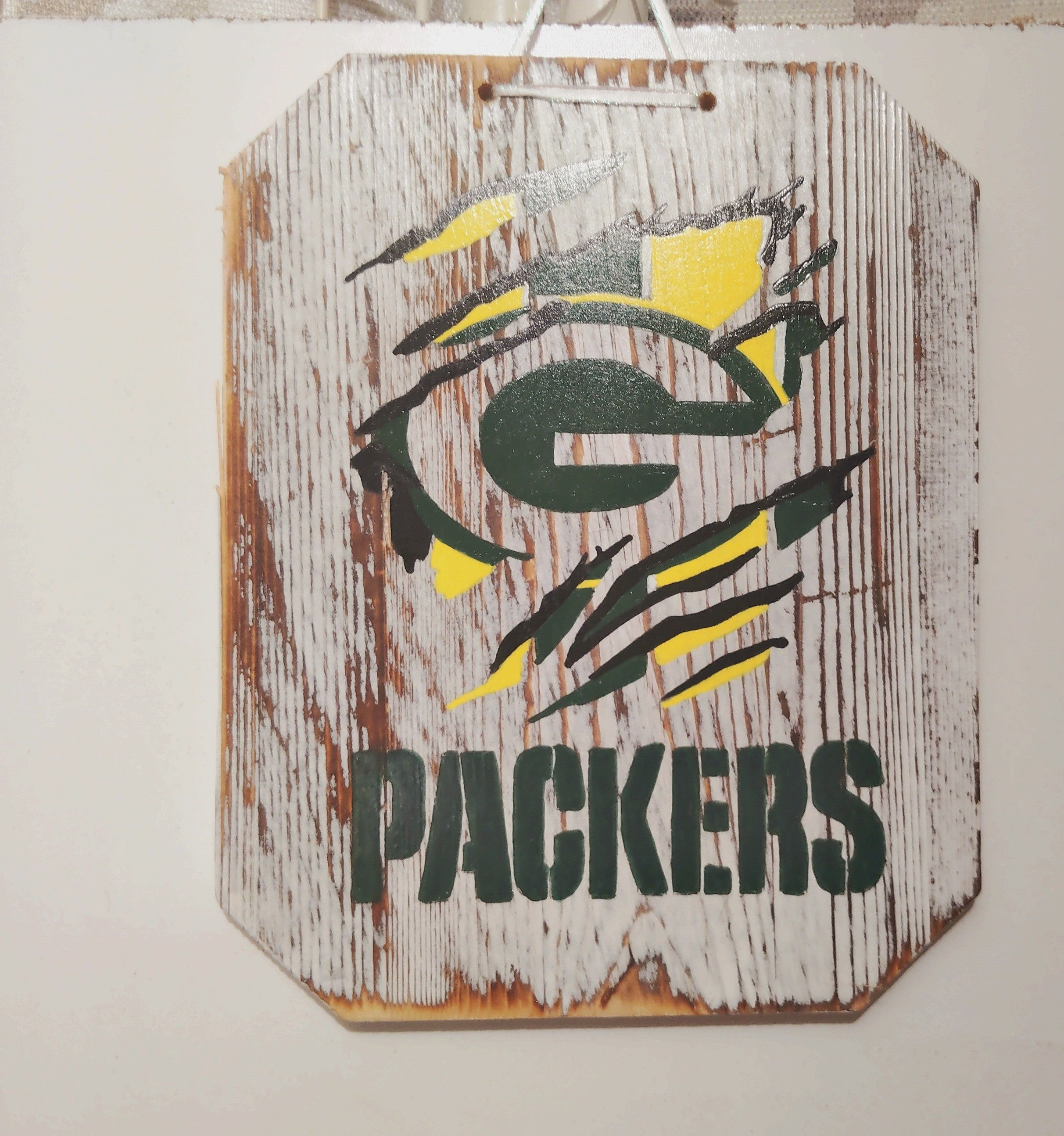 Green Bay Packers Wooden Wall Sign