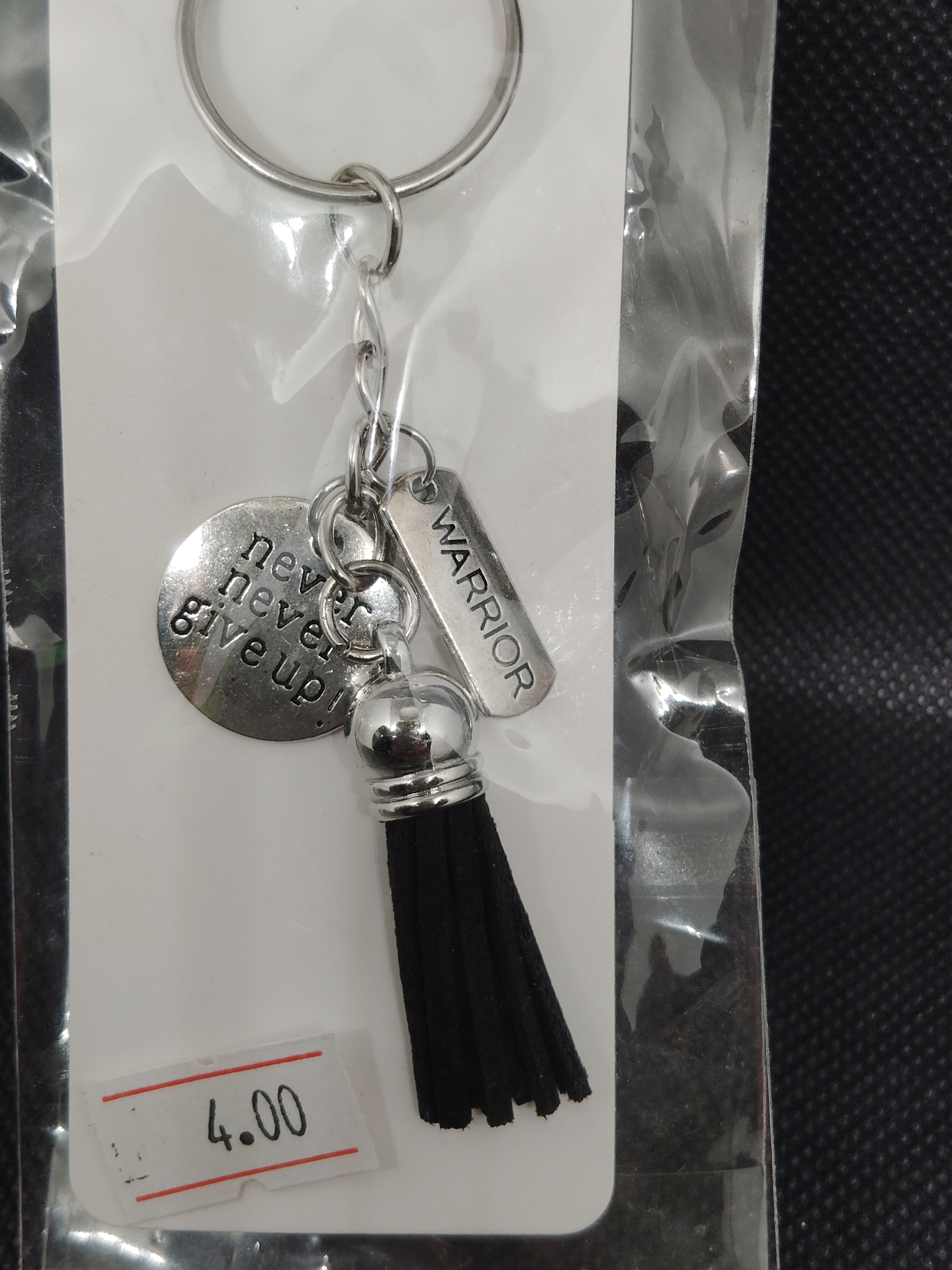 Never Give Up Key Chain