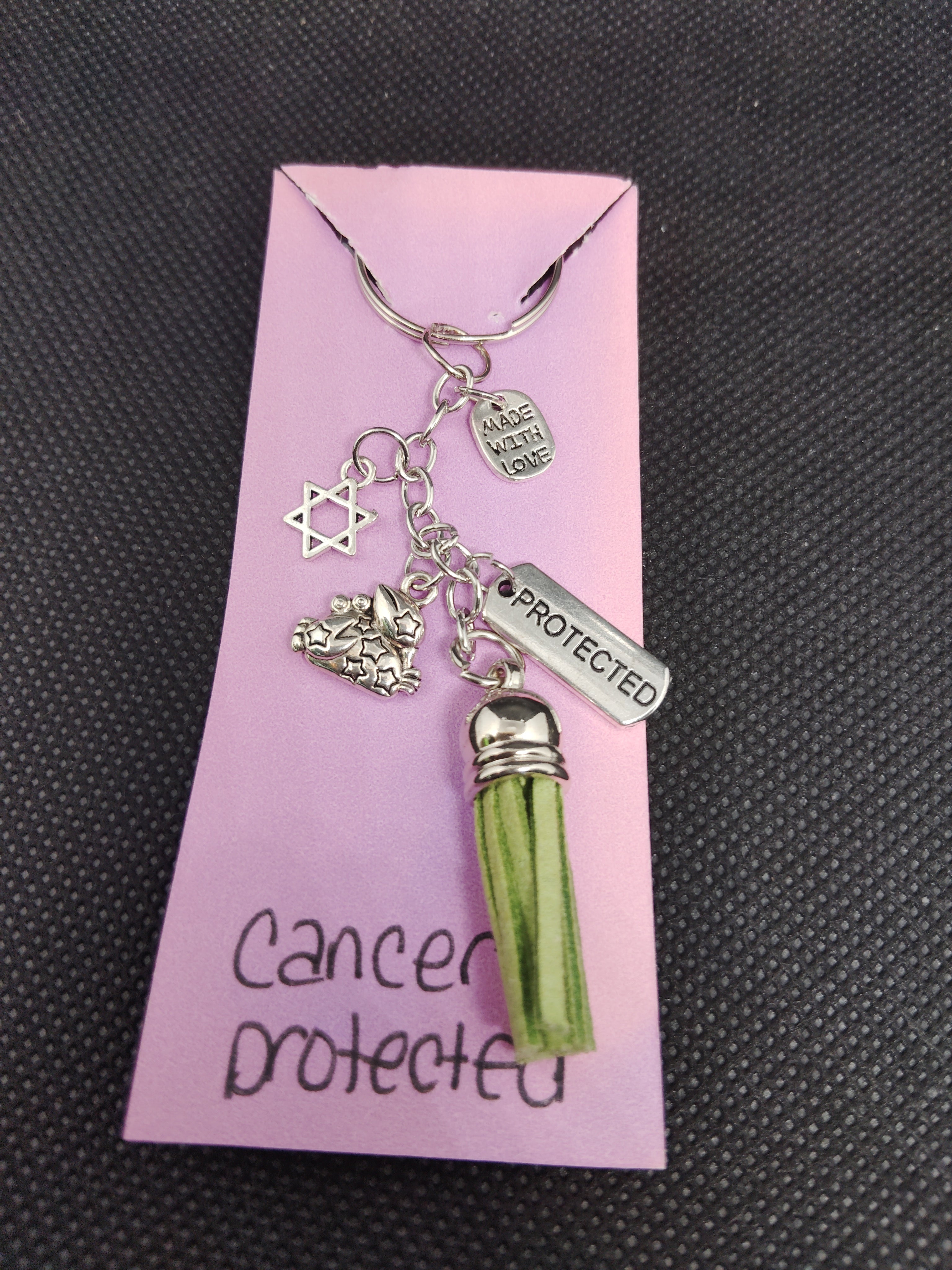 Protected Cancer Key Chain