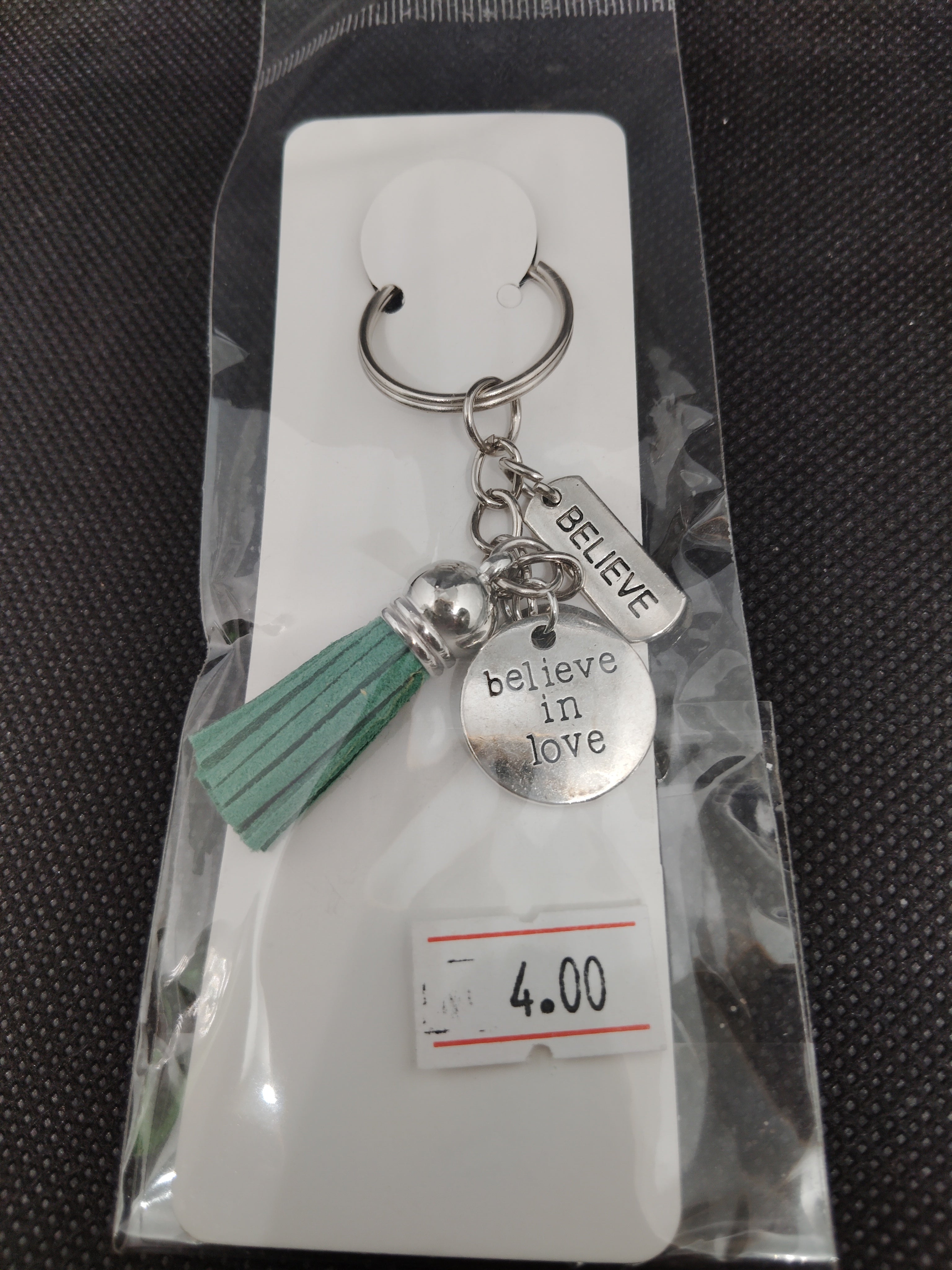 Believe in Love Key Chain