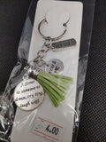 Cherish the sister bond with this beautiful keychain