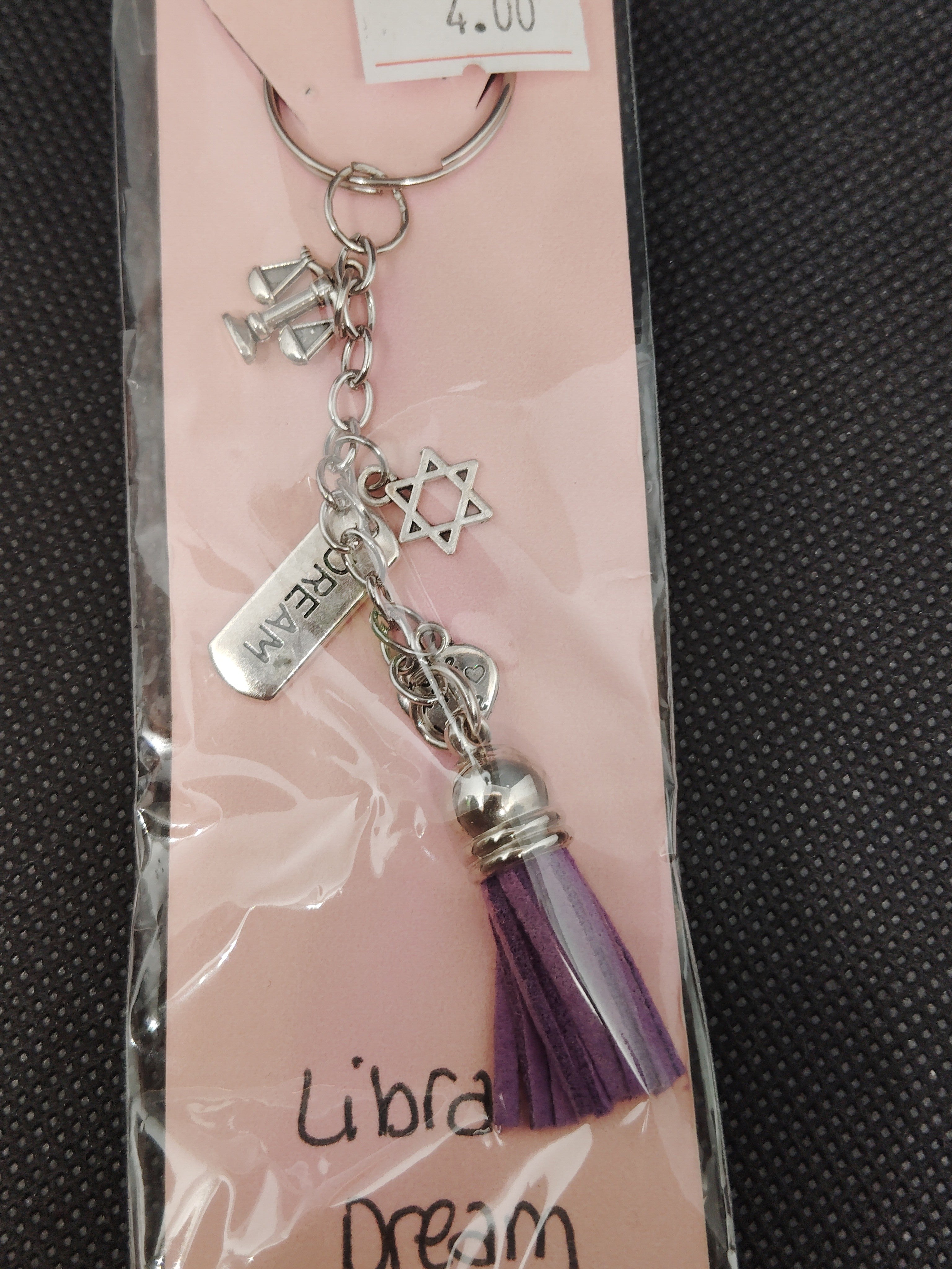 Dream big, Libra! This keychain is a reminder to balance your dreams with reality