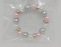 Charming Baby Bracelet with Free Earrings – Elegant Pastel Beads Gift Set