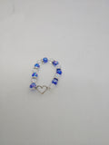 Charming Blue Heart Baby Bracelet with Free Earrings