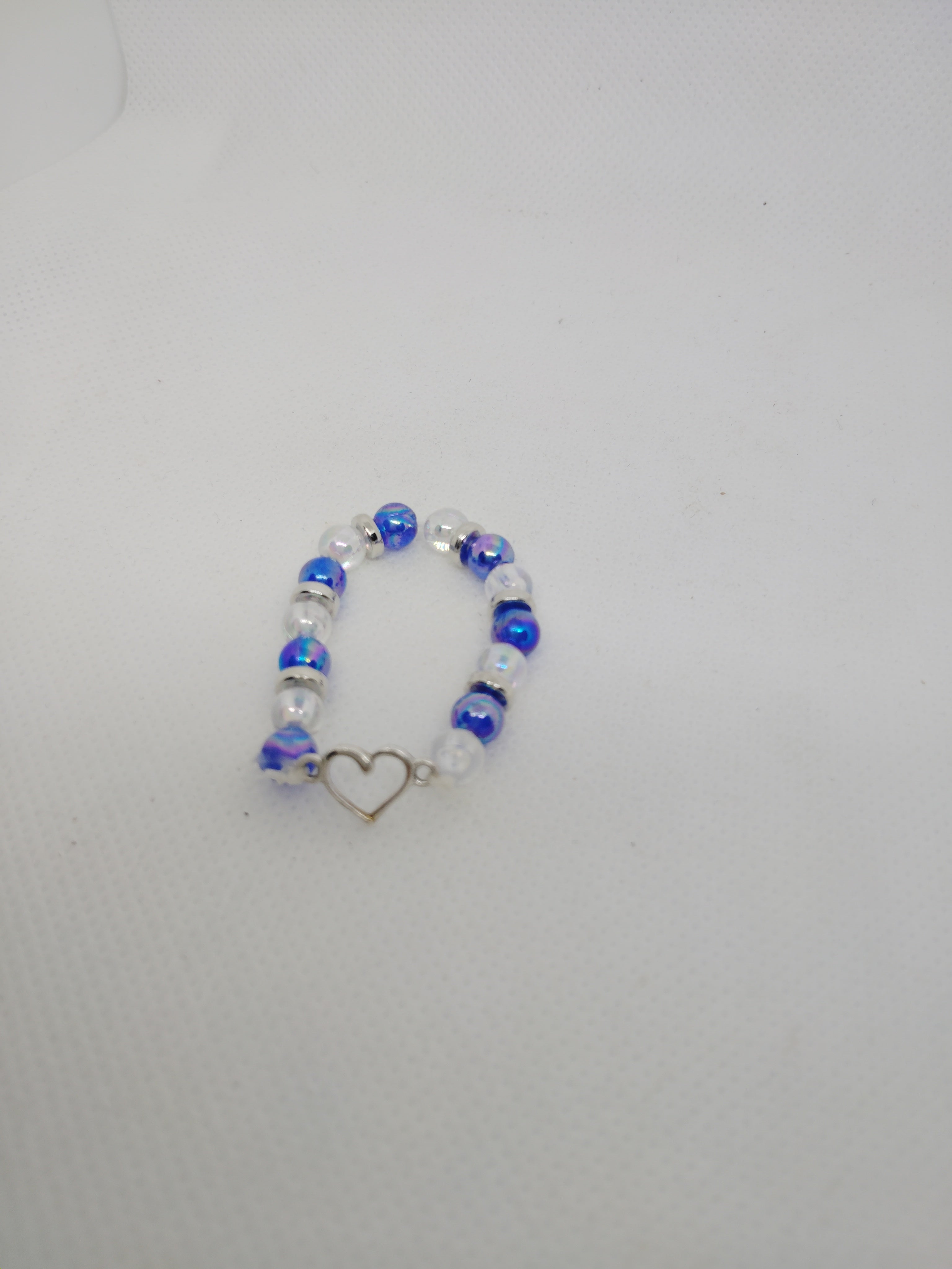 Charming Blue Heart Baby Bracelet with Free Earrings