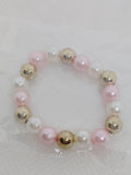Baby Bracelet with Free Earrings – Limited-Time Charming Pearl & Gold Bead Design