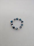 Charming Blue & Pearl Baby Bracelet with Free Earrings – Perfect Gift Set!