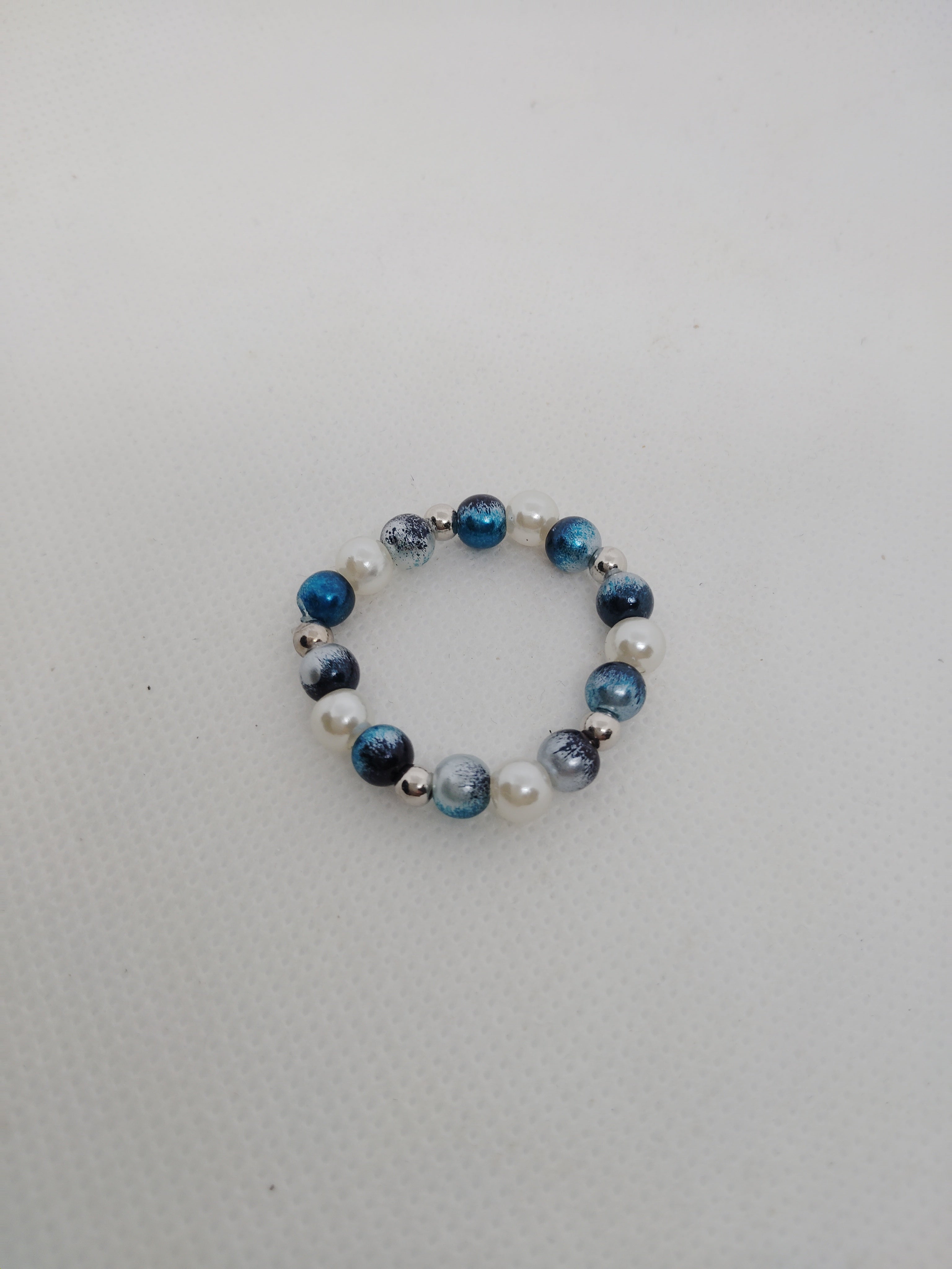 Charming Blue & Pearl Baby Bracelet with Free Earrings – Perfect Gift Set!