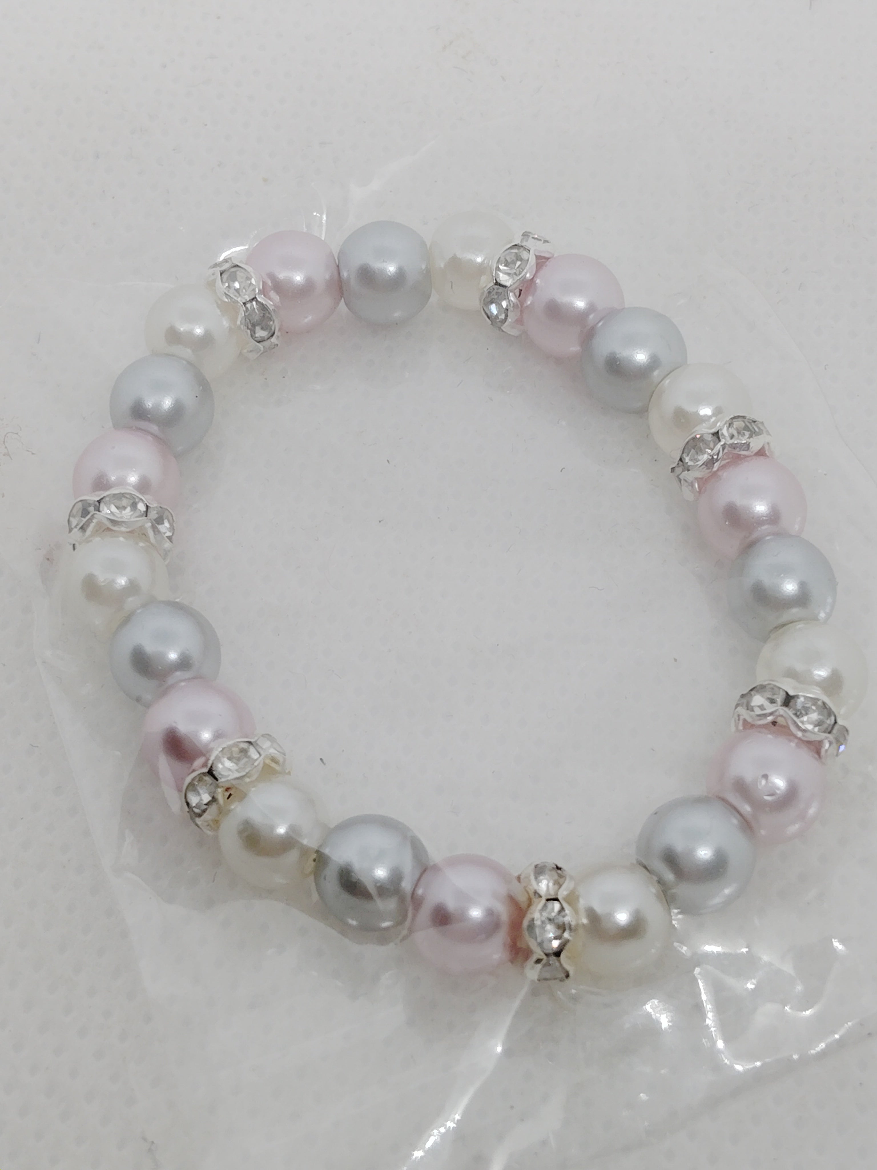Elegant Multicolor Pearl Bead Bracelet – Sparkling Fashion Jewelry for Every Occasion