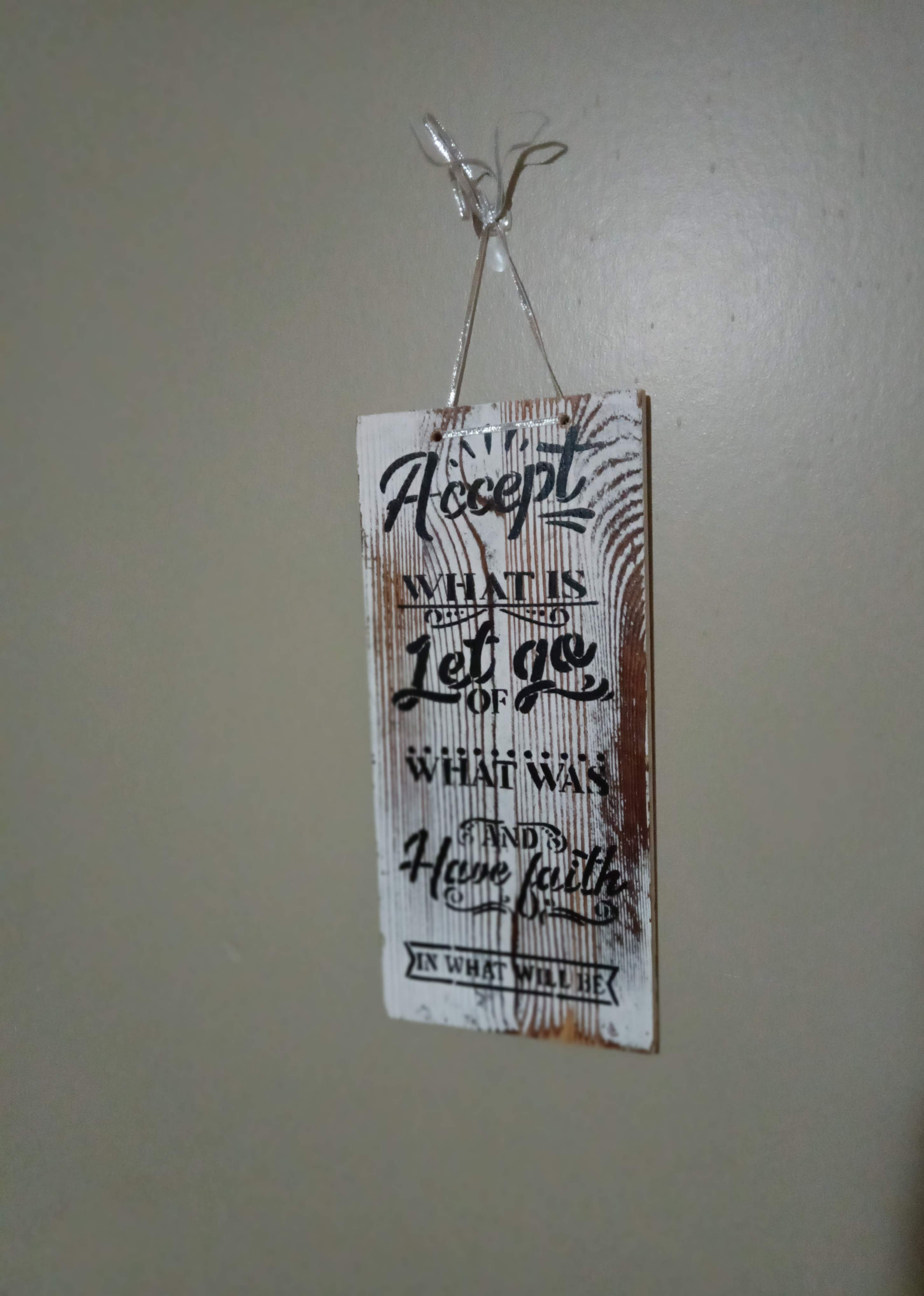 Embrace Tranquility with Our Inspirational Wooden Sign
