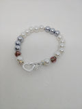 Elegant Double Heart Pearl Bracelet – Timeless Beauty, Lasting Treasure