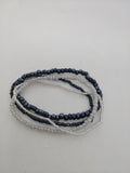 Multi-Color Beaded Stretch Bracelets – Set of 4