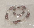 Mother and Baby Set - Bronze/Pearl Bead Bracelets
