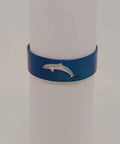 Blue Dolphin Etched Ring – Mens Size 11