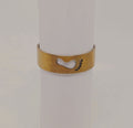 Men's Size 11 Brass Tone Footprint Ring