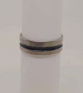Dual Tone Stainless Steel Ring, Men's Size 10