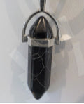 Polished Black Jasper Point Pendant
