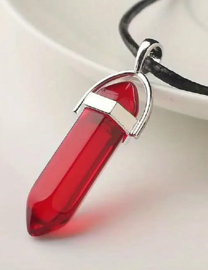 Red Crystal Pendant Necklace