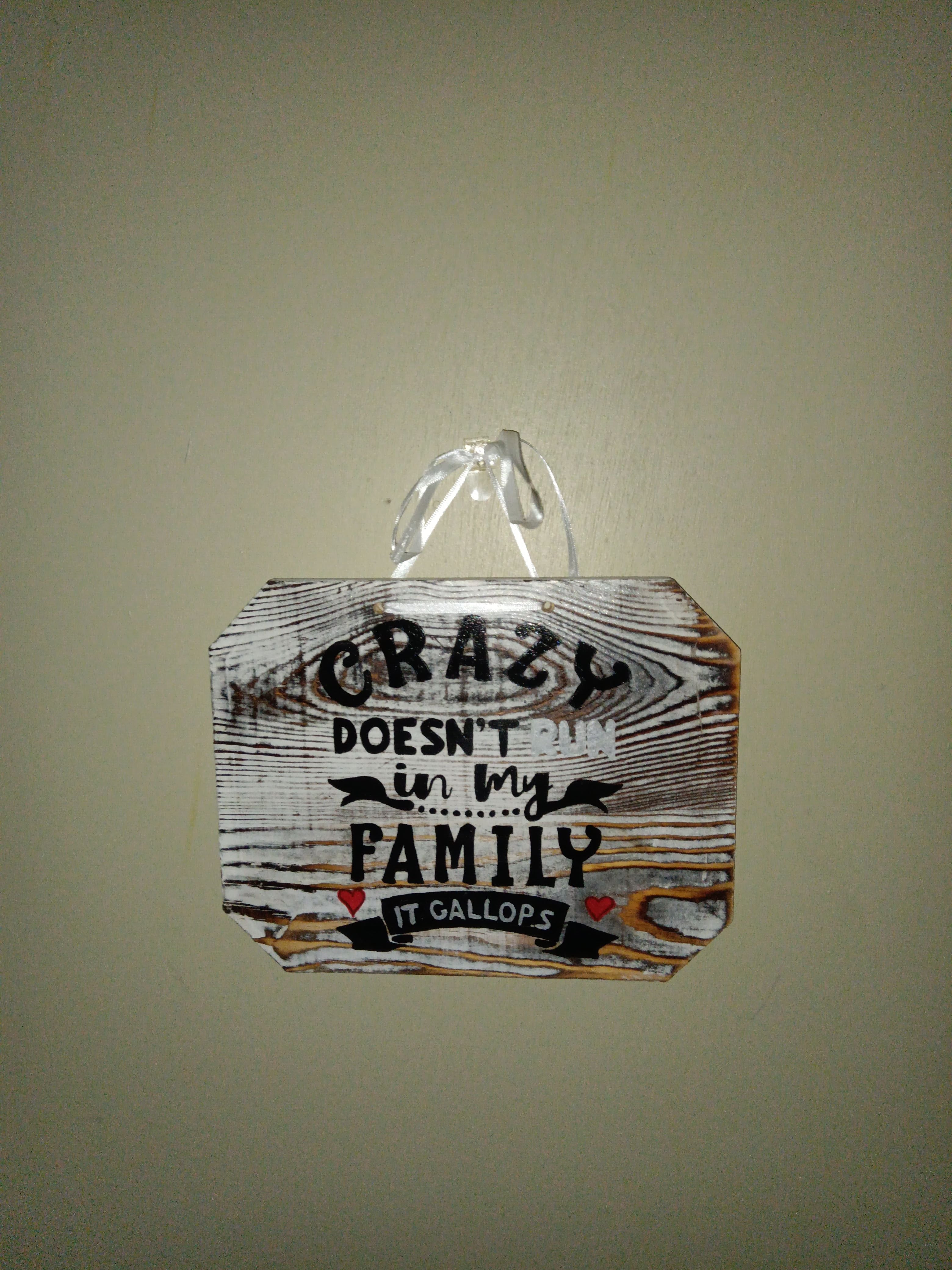 Funny Wooden Wall Sign for Home Decoration