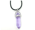 Amethyst Point Crystal Pendant Necklace