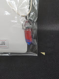 Red and Blue Crystal Point Pendant Necklace
