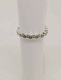 Floral Sterling Silver Stackable Band Ring size 6