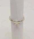 Delicate Minimalist Butterfly Ring – Silver-Tone Elegance size 6