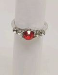Elegant Red Gemstone Ring size 6