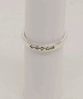 Elegant Sterling Silver Band with Dainty Gem Accents – Size 5.5