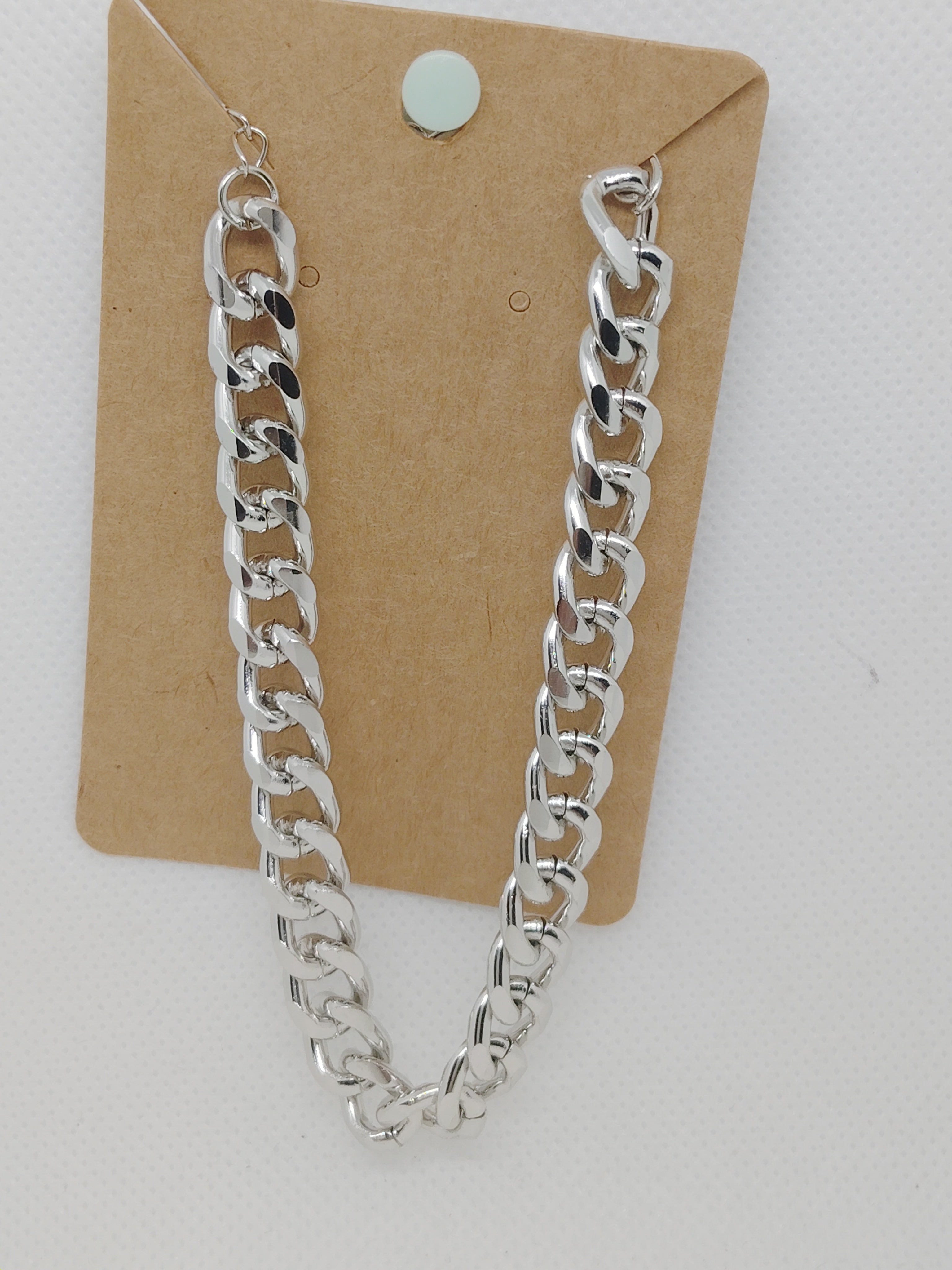 Chunky Silver Chain Bracelet for Men and Women