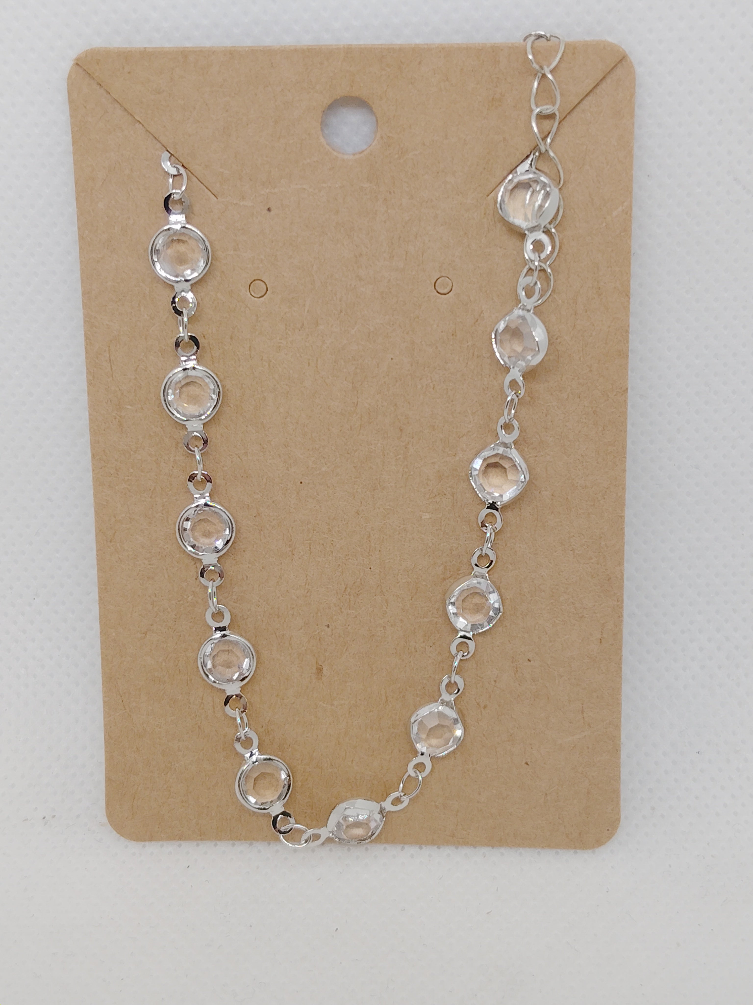 Clear Crystal Link Bracelet