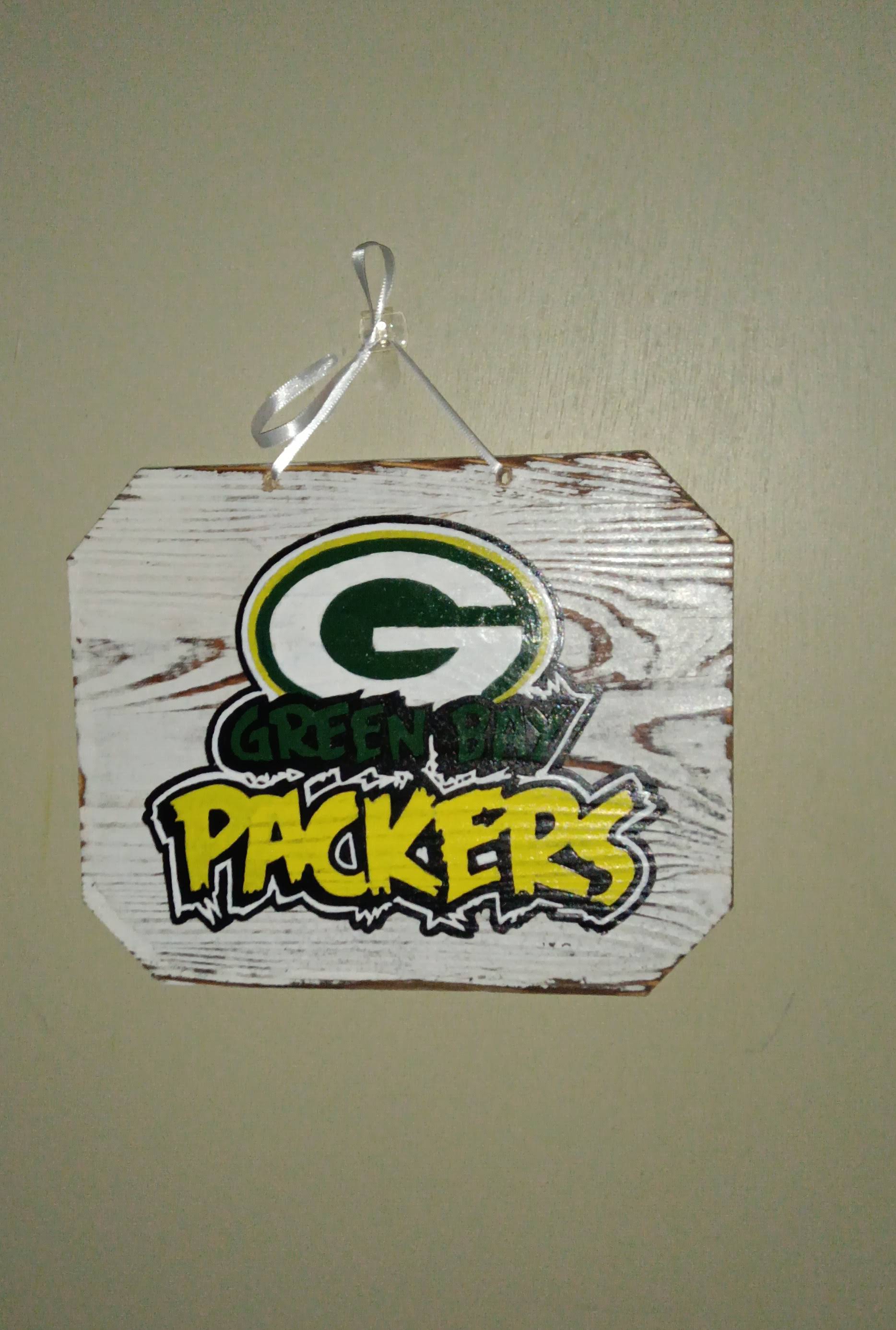 Green Bay Packers Wooden Wall Sign