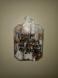 Rustic Wood Wall Sign – Hustle Until Your Haters Ask If You Are Hiring